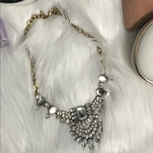 J. Crew factory clear statement necklace
